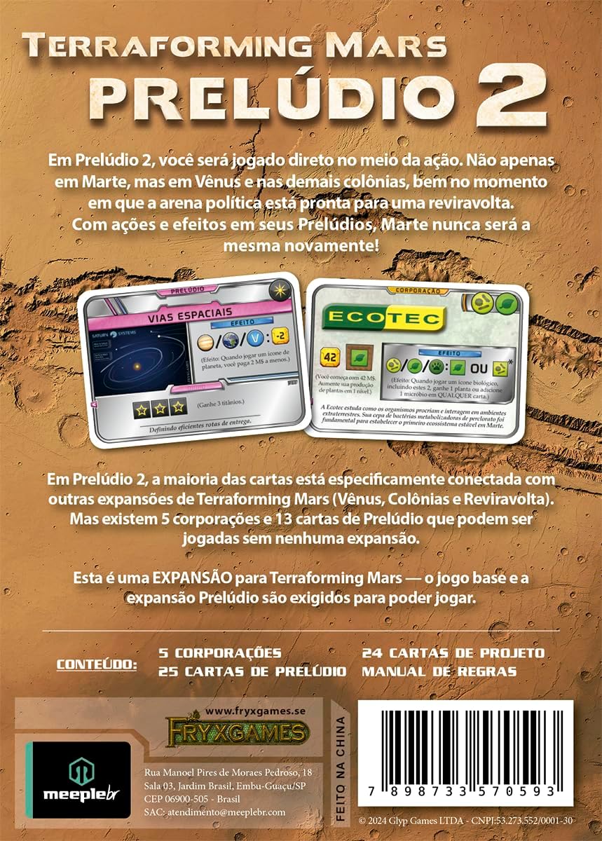 Terraforming Mars: Prelúdio 2 Expansão