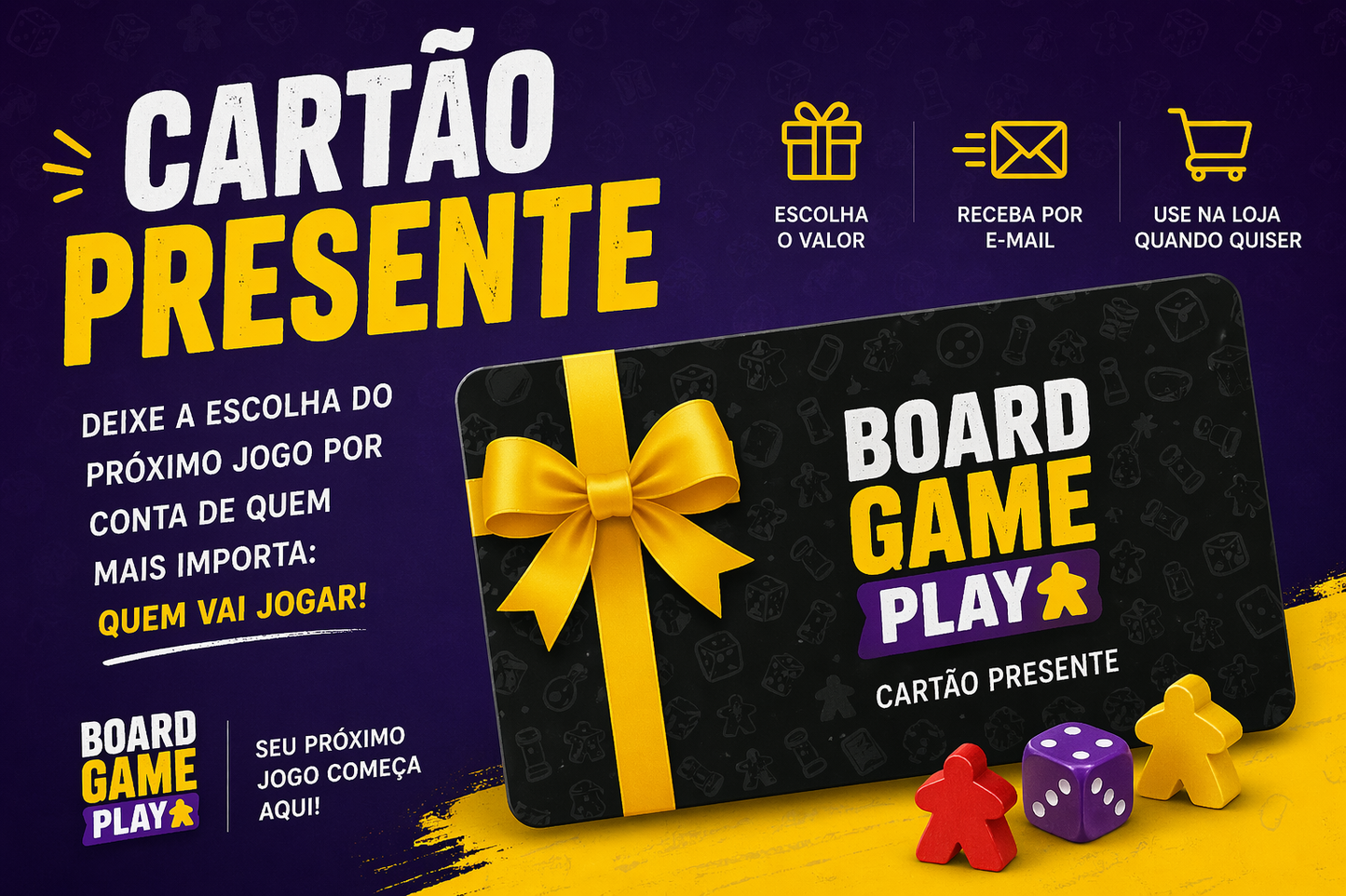 Cartão Presente Boardgameplay